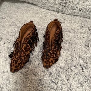 Leopard booties